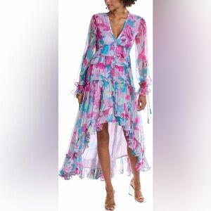 ROCOCO SAND High Low Long Maxi Dress in Lilac size M